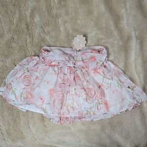 PATACHOU PINK PASTEL LAYERED FLORAL SKIRT, SIZE 3, NEW!